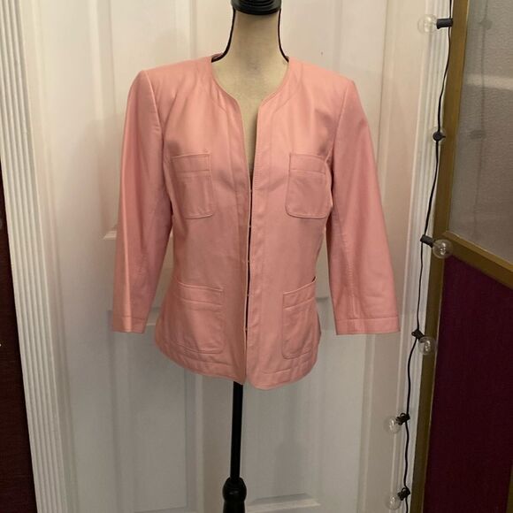 Dana Buchman 100% leather jacket, size 12 - Picture 1 of 10
